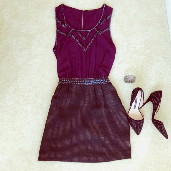 πHPπPurple and black beaded dress - Picture 2 of 8